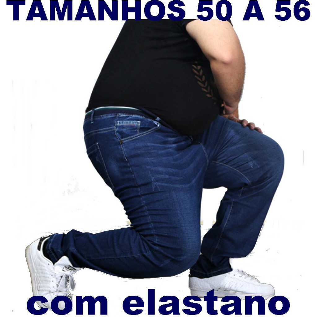 Calças jeans store plus size masculina