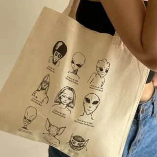 Bolsa Feminina Praia Ecobag Aliens