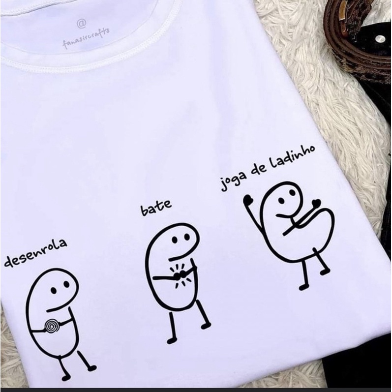 Camiseta Engraçada Flork Joga De Ladinho Música Lançamento