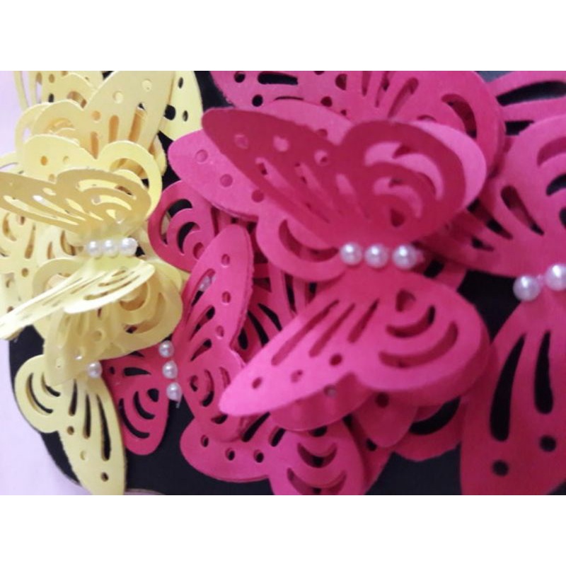 20 Borboletas 3D COM PÉROLAS | Shopee Brasil
