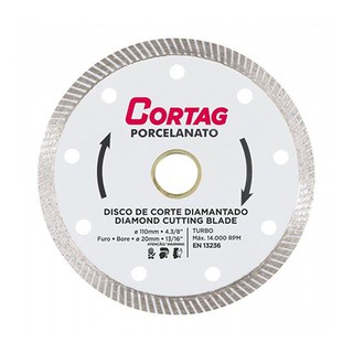 Disco Diamantado Porcelanato 110vmm x 20mm Cortag