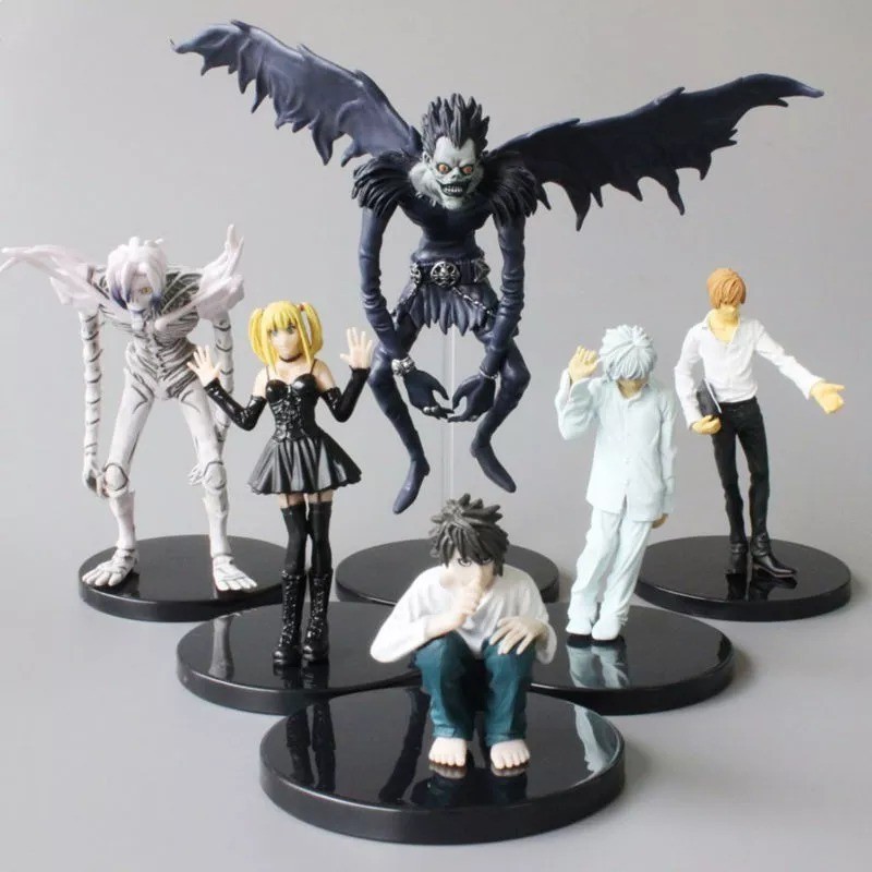 Death Note Kit Com 6 Action Figure Boneco Mangá Anime Envio Rápido