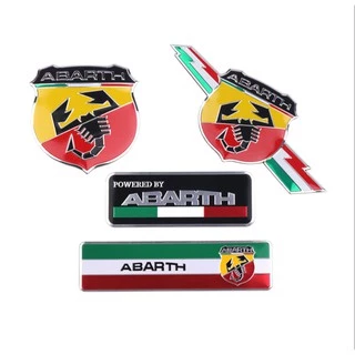 Emblema Abarth Metal Fiat 147 500 Stilo Aplique Adesivo Toro Punto T-jet Bravo Marea Linea Palio Siena Doblo Uvo Premio Elba Oggi Panorama
