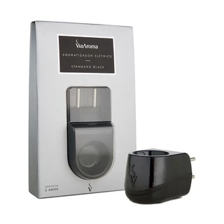 Aromatizador Via Aroma Difusor Eletrico Standard Aromaterapia - Bivolt - PRETO