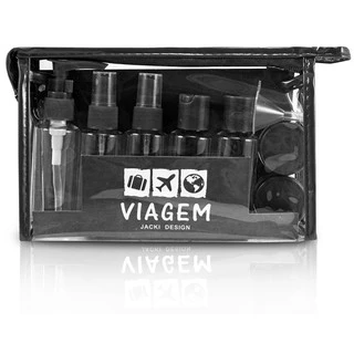 Kit De Frascos Viagem De 10 Peça Shampoo Perfume Jacki Design Varias Cores