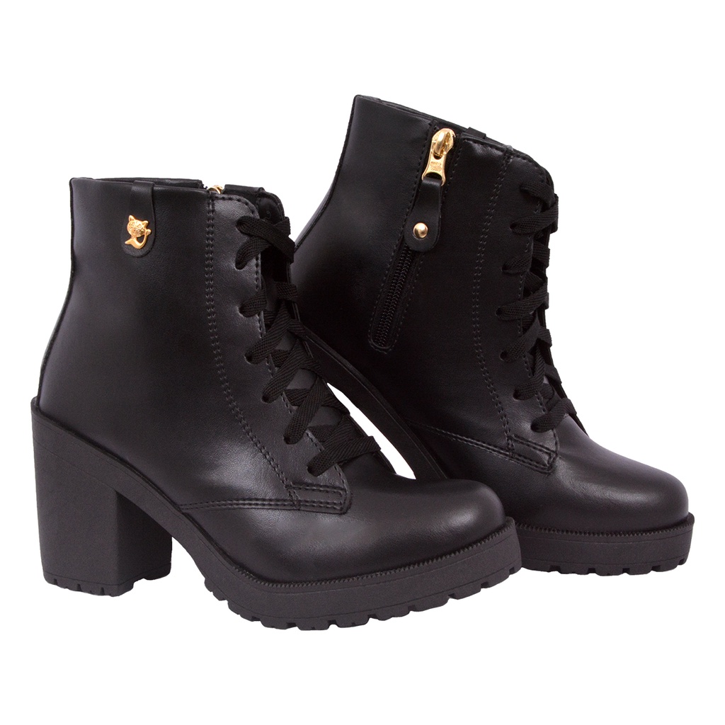 Bota coturno Feminina Sola Tratorada Shopee Brasil