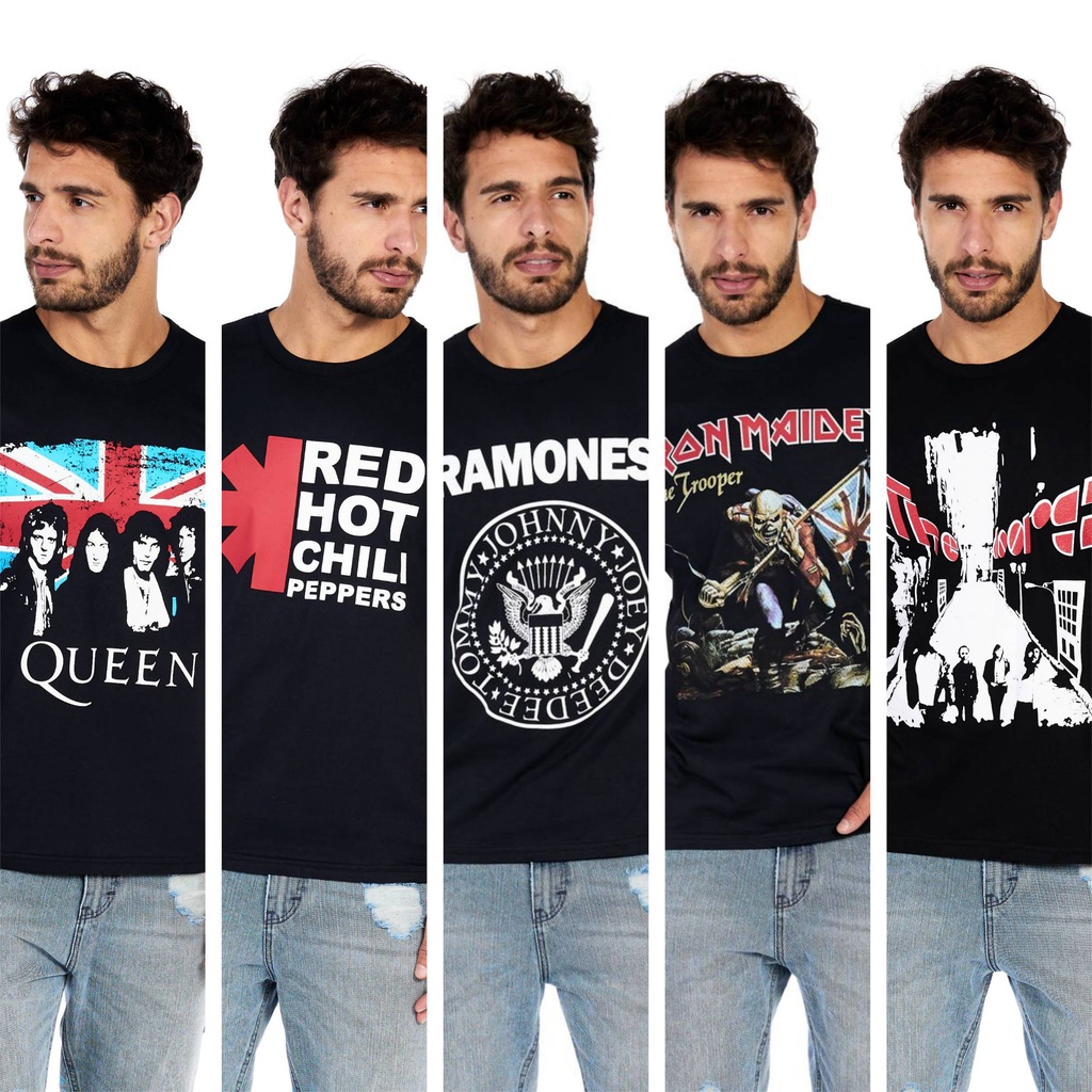 Camisas de sale banda de rock