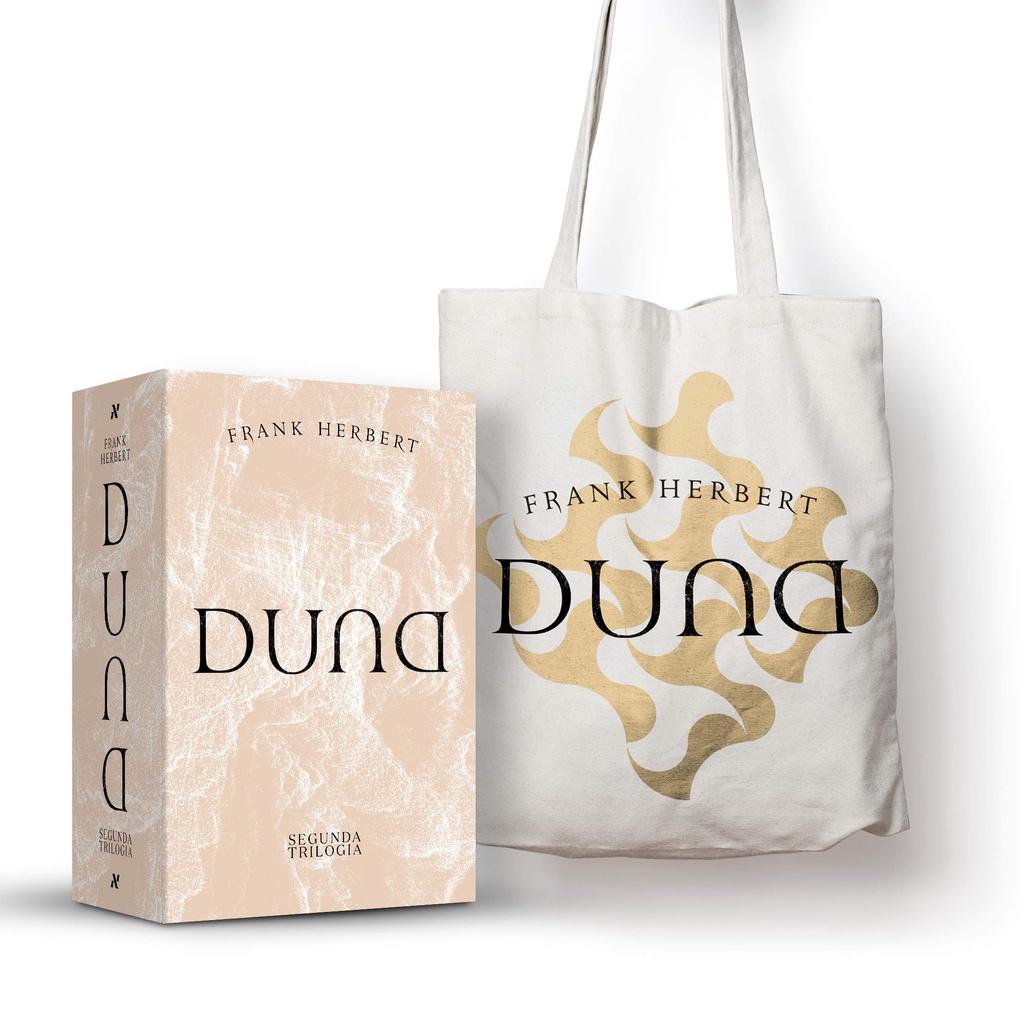 Box Livro Duna: Segunda Trilogia + Ecobag Duna Ed Aleph