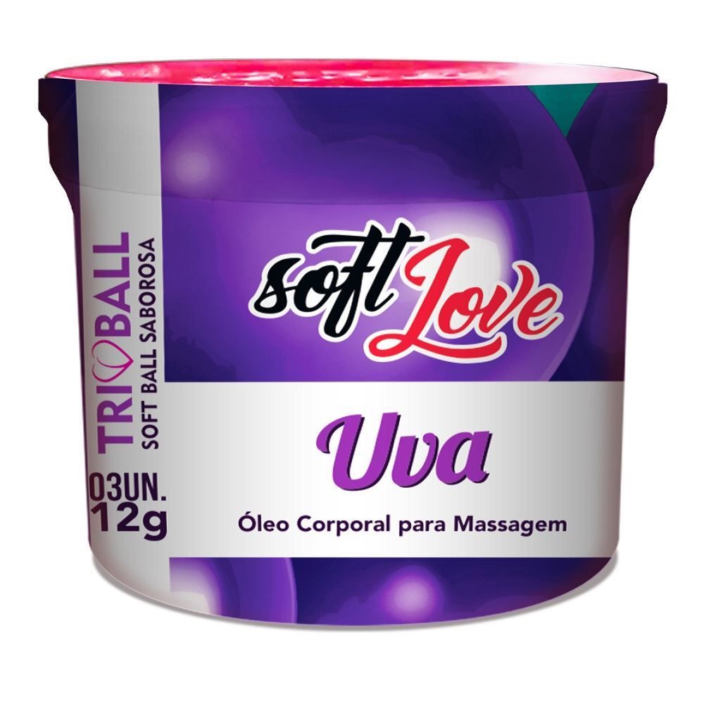 SOFT BALL TRIBALL UVA 12GR 03 UNIDADES SOFT LOVE Sex Shop | Shopee Brasil