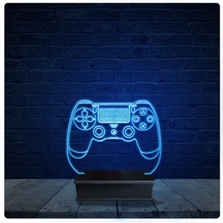 Luminária Led Acrilico Abajur - Controle ps4 playstation