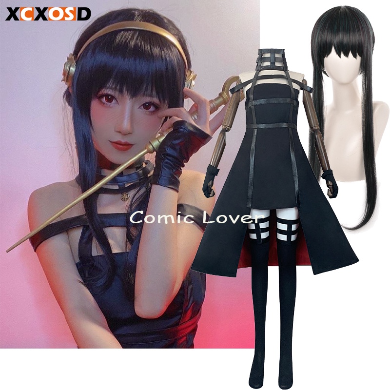 Spy X Família Yor Forger Cosplay Peruca Sexy Anime Caráter Vestidos New Arrival Lady Gamoen Parte Roleplaying Roupas