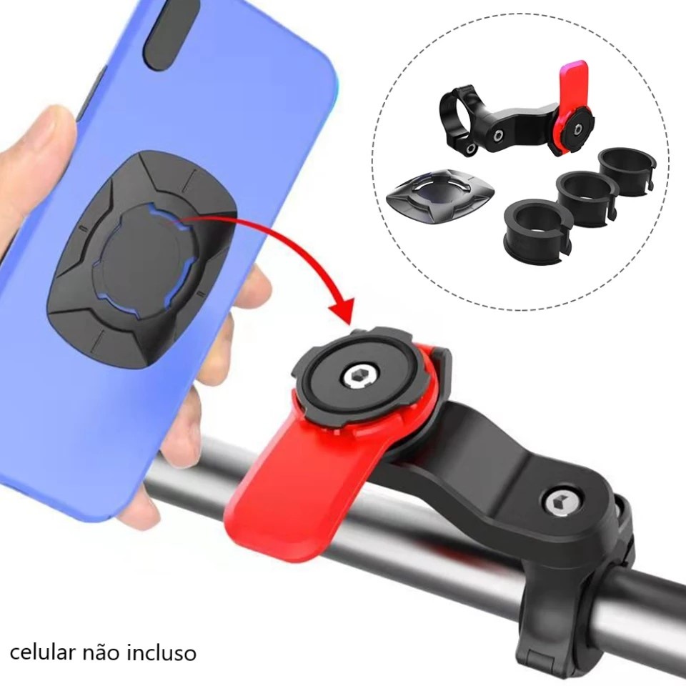 Suporte de engate rápido para Celular GPS Bicicleta / Motocicleta / Bike / Moto