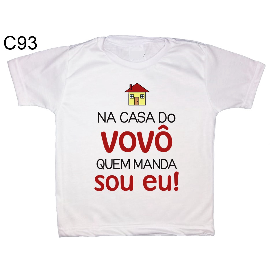 Camiseta Infantil Divertida La casa da vovozinha - Alearts