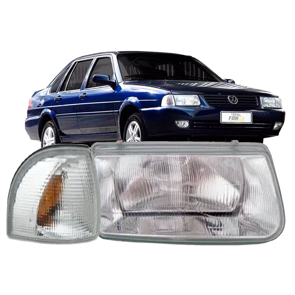 Farol Santana 1998 1999 2000 2001 2002 2003 2004 2005 2006 Lente Vidro ...
