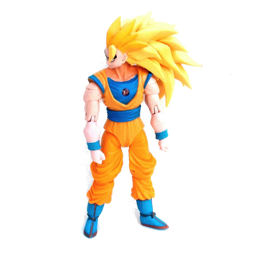 Chaveiro / Boneco Dragon Ball Z Super Saiyajin 3 Son Goku (Gokou