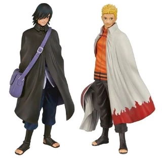 2pcs Anime Naruto Uzumaki Uchiha Manto Preto Sasuke Ação Figura Figuras Modelo PVC Coleção Figurino Boneca De Brinquedo