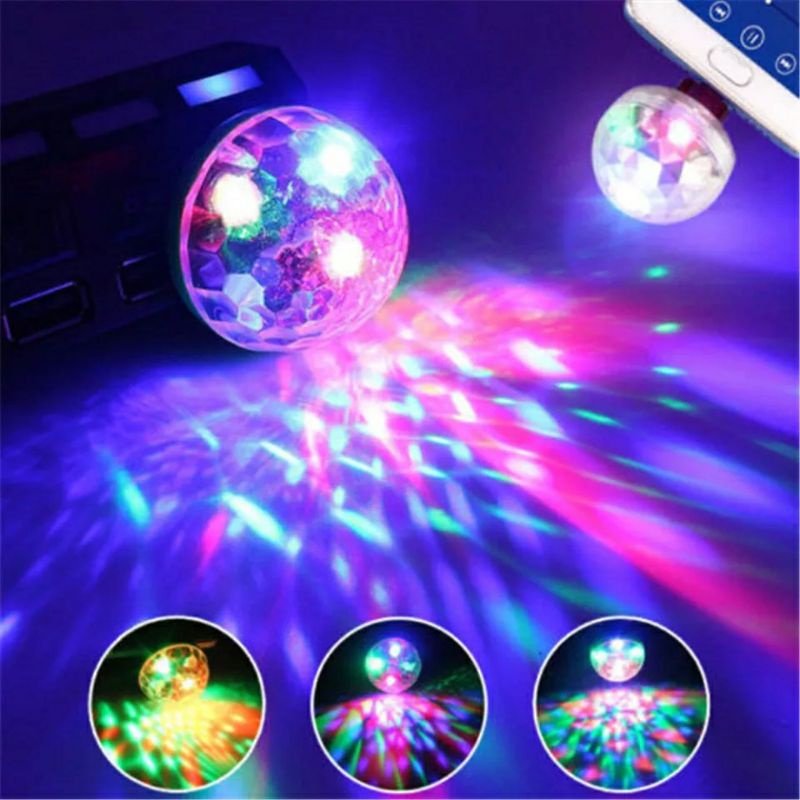 Lâmpada de Efeitos LED/RGB Colorida USB Portátil