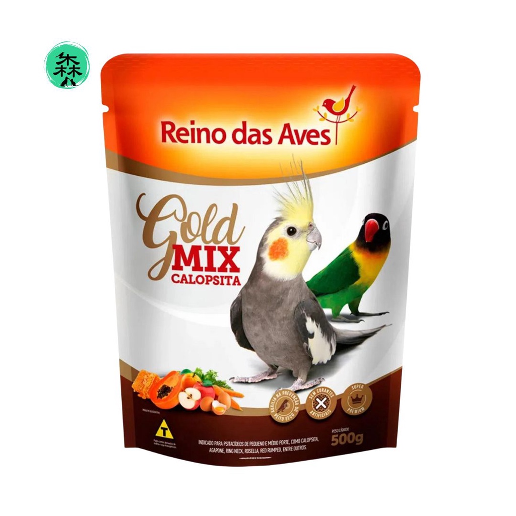 Calopsita Gold Mix 500g - Reino Das Aves