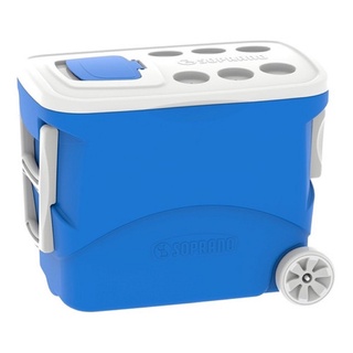 Caixa Termica/cooler Com Rodas Tropical - 50 Litros Azul | Shopee Brasil