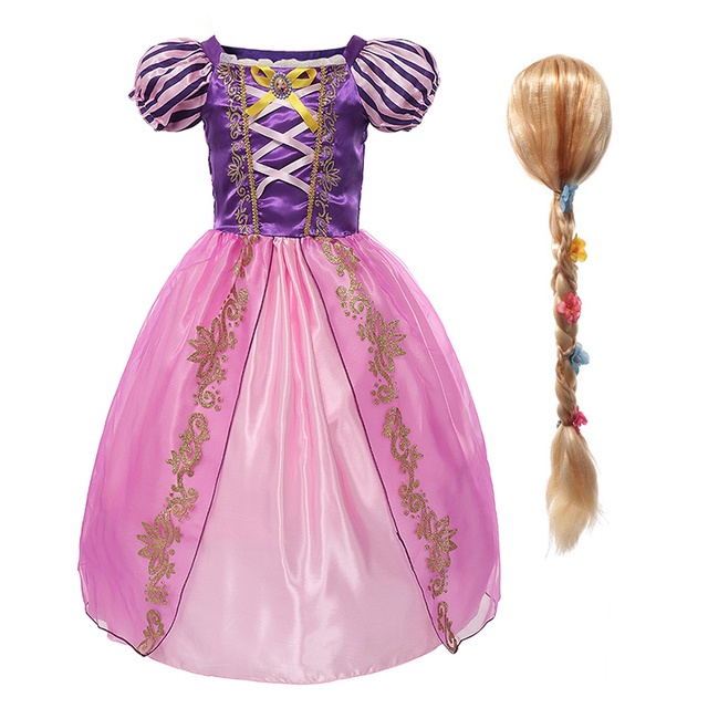 FANTASIA VESTIDO LONGO ROXO LILAS TULE PRINCESINHA SOFIA LUX