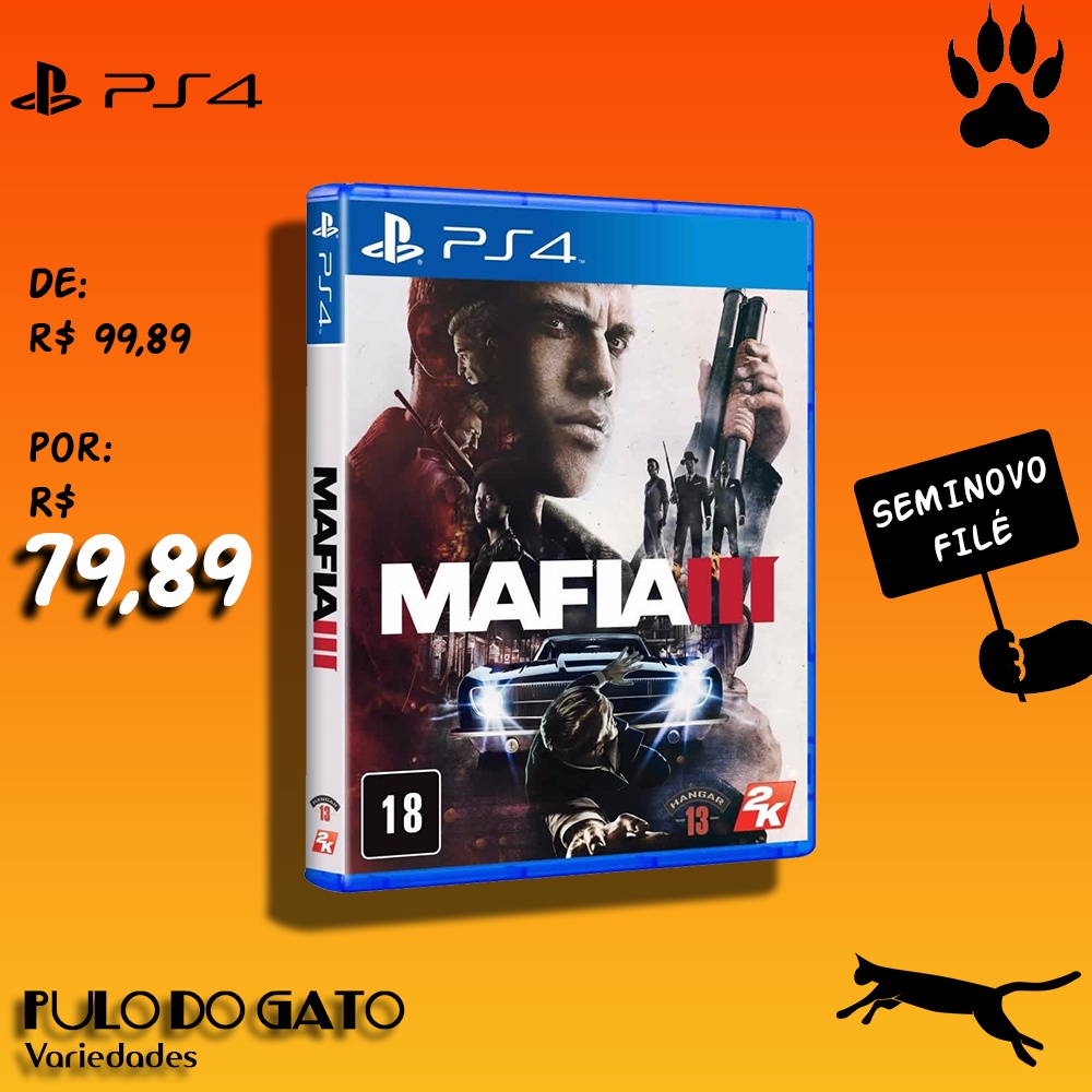 Mafia Jogo PS4 Mídia Fisica - Comprar em Digão Games
