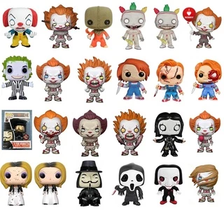 Funko Pop Filmes It - Pennywise Ghostface V for Vendetta Saw Billy Chucky Tiffany Boneco De Vinil Fantasma