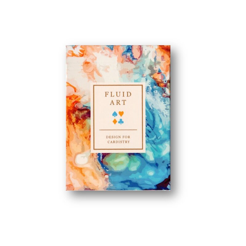 Baralho Fluid Art Laranja Standard Edition - Especial para Cardistry