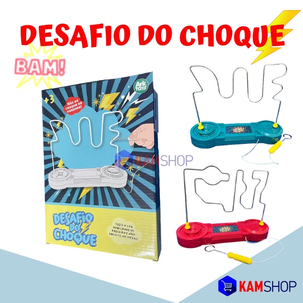 Jogo Desafio Do Choque Brinquedo Labirinto Elétrico Infantil