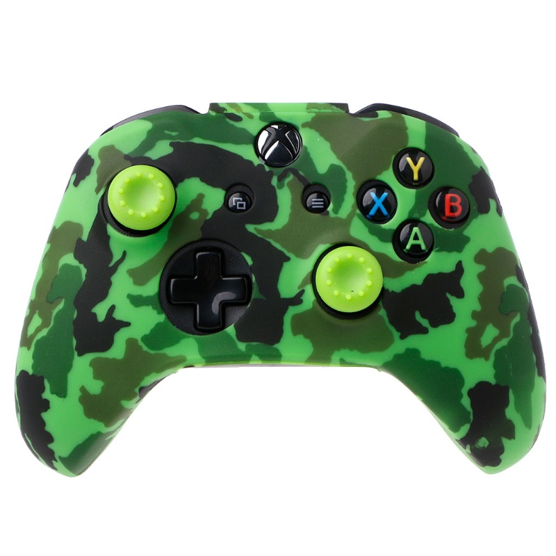 Myfu Capa De Silicone Camuflada + 2 Controle De Joystick Para X S ...