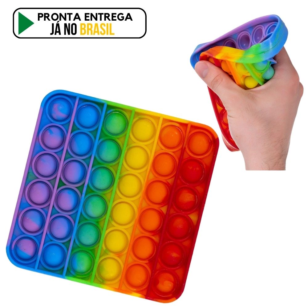 Brinquedo Popete Barato Sensorial De Bolinha Pop It Colorido | Shopee ...