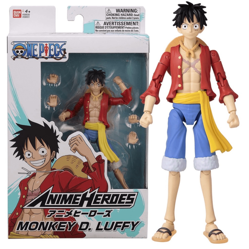 Boneco Articulado Luffy One Piece Anime Heroes 15cm Original | Shopee ...