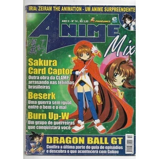 Revista Anime Mix 14 Card Captor Sakura Dragon Ball GT - Editora Escala