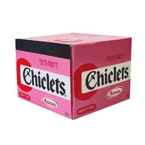 Chiclete Caixinha Chiclets Tutti-Frutti C/100 - Adams