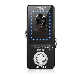 Caixa Switcher Pro Para guitarra Com Efeito de Pedal Looper 9 Loops Total 40 Minutos Gravação Tempo Iluminada