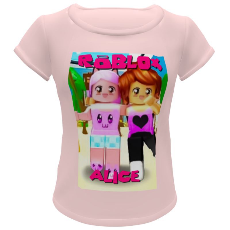 Camiseta infantil personalizada Com Nome vitória mineblox Roblox Jogos