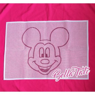 Talagarça Desenhada 50x70 - Mickey ou Minie