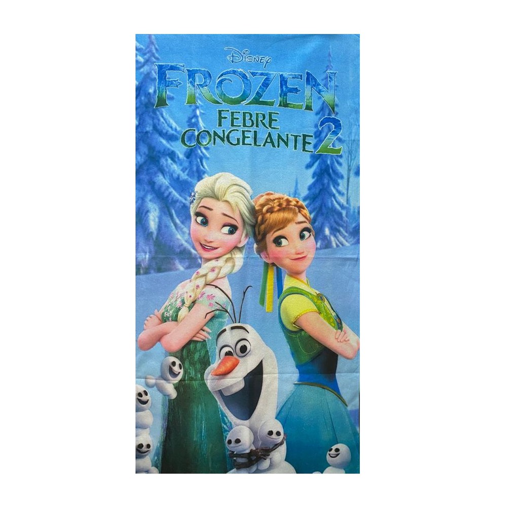 Toalha Banho Felpuda infantil 70x140cm frozen