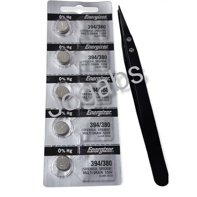 2 Batterie Energizer 394/380 SR936SW 1,55V Per Orologio - Nuove Con Scadenza 2027 - Foto 2