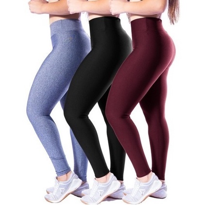 Calça de Yoga Pilates Feminina Pants Gym Fitness S M L XL XXL