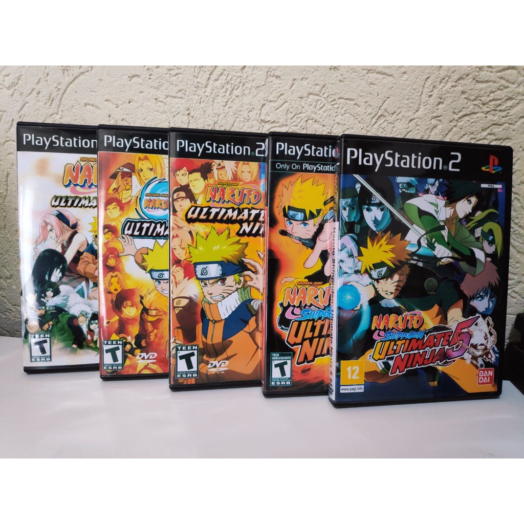 Coleção Naruto Ultimate Ninja - 5 Jogos