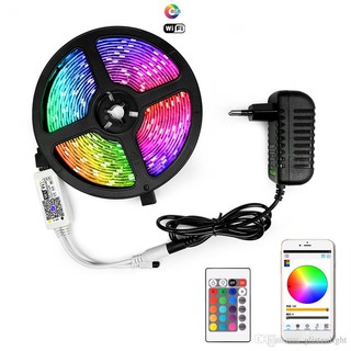 Fita Led 5 Metros 10 Metros Fita Led 5050 Rgb Musical Controle WI-FI Magic Home App