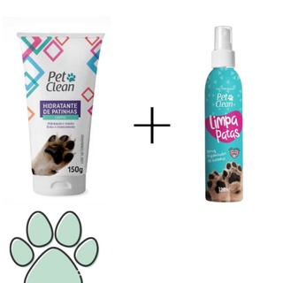 Combo Higiene Pet Limpa Patinhas Spray + Hidrantante de Patinhas