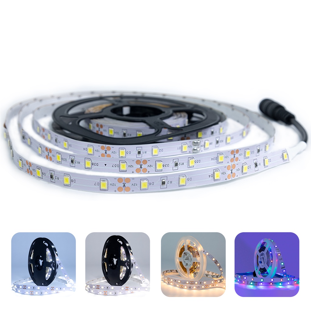 Fita Led 2835 6000k/3000k 5mts 5w/m 60 Leds/m 12v Ip20 | Shopee Brasil