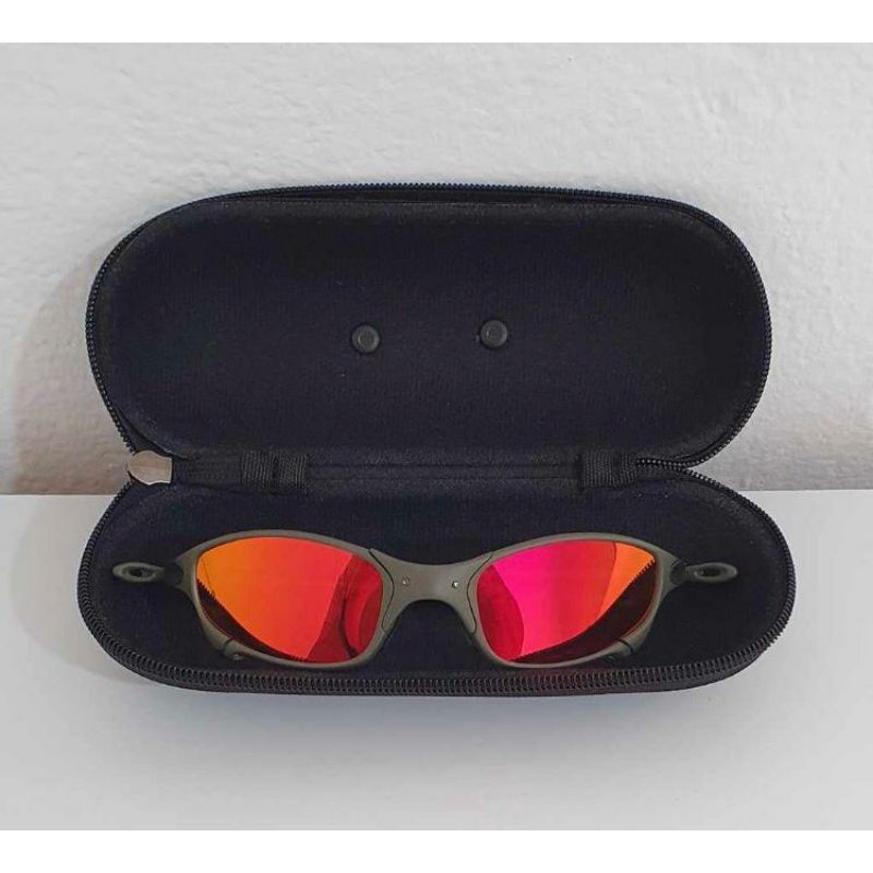 Juliete Oakley lente vermelha ciclope Shopee Brasil