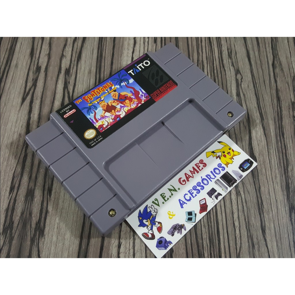 THE FLINTSTONES TREASURE OF SIERRA MADROCK P/ SUPER NINTENDO + GARANTIA!!!!!!