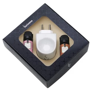 Kit Presente Aromatizador Difusor Porcelana c/ 2 Essências Para Ambientes Perfumados