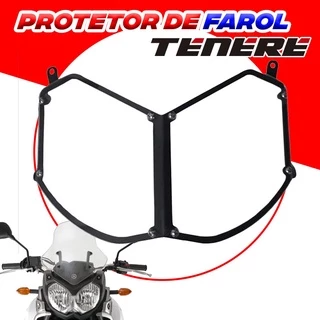 Protetor De Farol Aço Gradeado Yamaha Teneré 250 Tiozão em Acrílico GEARBOX