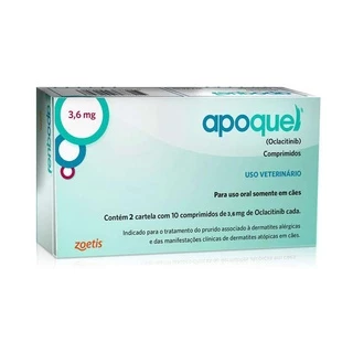 Apoquel Dermatite Canina 3,6 Mg 20 Comprimidos