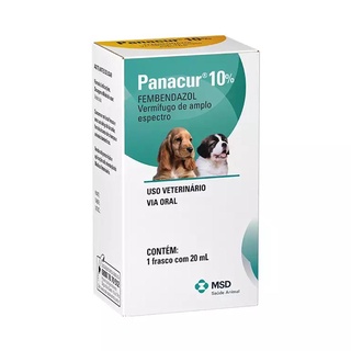 Vermifugo 10% Suspensao Oral 20 Ml Para Caes - Msd Panacur