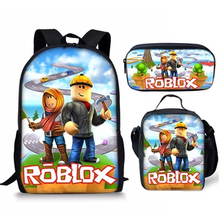 Mochila Escolar Roblox Student Anime Para Crianças De Três Peças Menino -  Escorrega o Preço